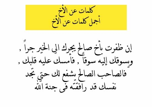 اشعار عن الاخ - ابيات شعريه عن الشقيق 3160 10