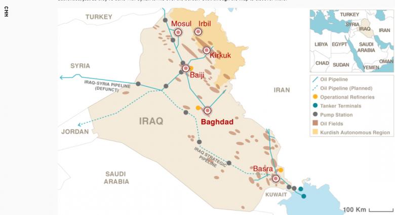 خريطة حقول النفط في العراق - تعرف على اماكن حقول النفط في العراق 10525 1